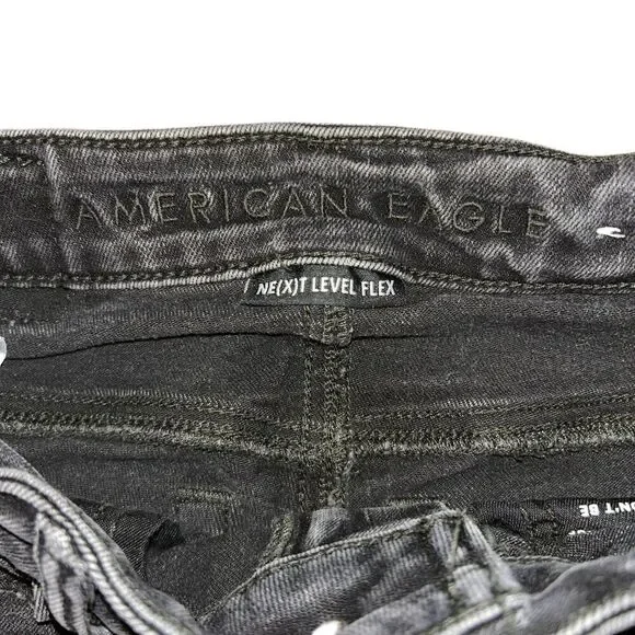 American Eagle Black Jean 26x28 Next Level Flex - Picture 7 of 8